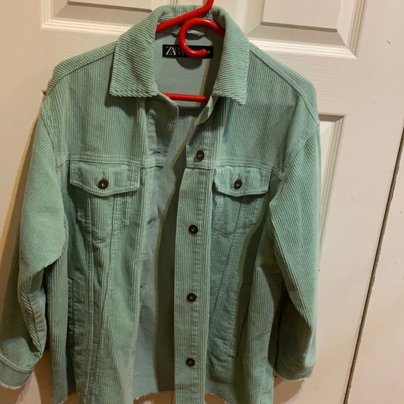 Zara Jackets & Blazers - Selling this Zara Cordouroy green jacket